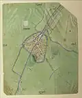 Damme on the Deventer map (around 1558)