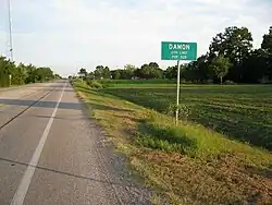 Looking southeast on State Hwy. 36