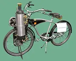 A steam-powered bicycle by John van de Riet, in Dortmund