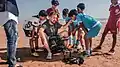 Video shoot in Agadir for One World by RedOne, Adelina and Now United
