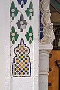 Zellij on the main entrance portal of the Dar al-Hadith, Tlemcen (20th century)