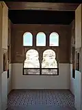 The upper-floor mirador (lookout) room