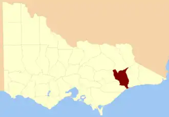 Location in Victoria