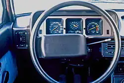 Interior Fiat 131 CL/Supermirafiori, 1978.
