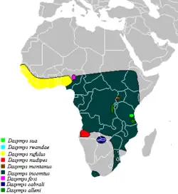 Map of range