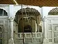 The cenotaph is surrounded by carved marble screens