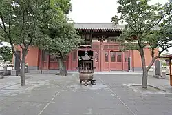 The Bojia Jiaozang Hall, built in 1038 during the Liao dynasty.