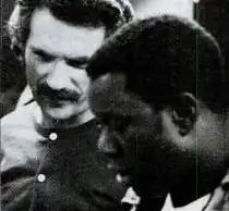 Barnum on the right with David Axelrod c. 1970