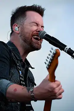 Cook performing at Schriever Air Force Base in September 2016