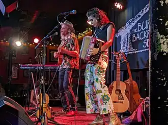 David Wax Museum perform in Somerville, Massachusetts in 2023