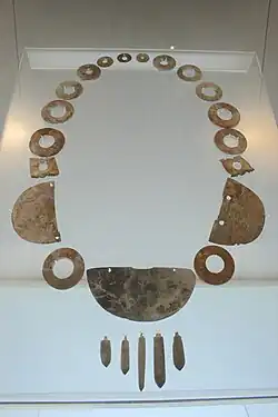 Jade necklace, dated between 3500 and 2600 BC