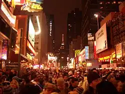 Image 19A crowd in Times Square awaits the countdown to the start of 2006. (from Culture of New York City)