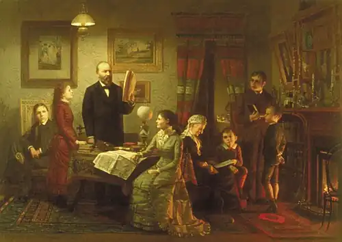 Winter Evening in Lawnfield (c.1881–87)