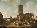 The ruins of the old city hall,1652-1666, by Jan Abrahamsz Beerstraaten