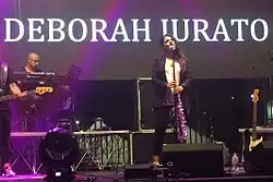 Deborah Iurato during the Sono ancora io tour in August 2016