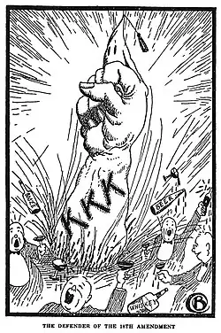 The Defender Of The 18th Amendment. from Klansmen: Guardians of Liberty 1926.