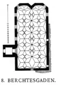 Franciscan Church, Berchtesgaden&nbsp;[de], with two equal naves