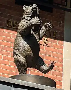Insert shot of the bear on the Delacorte Clock