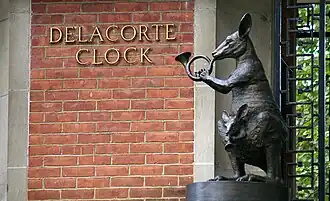 Insert shot of the kangaroo on the Delacorte Clock