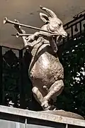 Insert shot of the goat on the Delacorte Clock