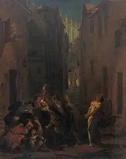 The Death of Valentin by Eugène Delacroix