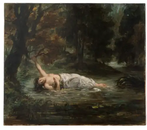 Eugène Delacroix, The Death of Ophelia (1838)