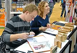 Delaf and Dubuc, at the 2010 Salon international du livre de Québec