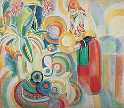 Robert Delaunay, 1916, Portuguese Woman, oil on canvas, 135.9 × 161&nbsp;cm, Columbus Museum of Art