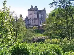 The castle seen from the gardens (2008)