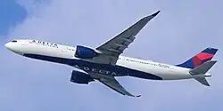 Delta's A330-900neo in flight
