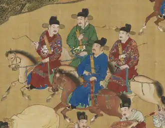 Ming dynasty officials wearing yesa robes.