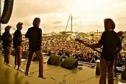 Destination Anywhere onstage at Rock at the Ring in 2012