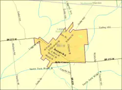 Detailed map of Belle Center