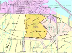 Detailed map of Sandusky South