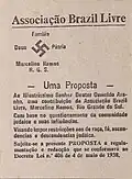 Rio Grande do Sul Nazis petition Osvaldo Aranha to ban the entry of Jews in Brazil, 1938