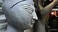 Face of Devi Durga ready for painting