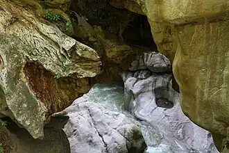 The base of the "Devil's Bridge" 1&nbsp;km from Goris