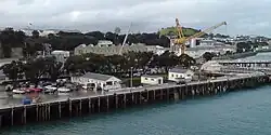 Devonport Naval Base with Mount Victoria visible in background
