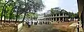 The courtyard and the academic building.