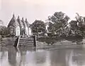 Cluster of 4 Char-chala Shiva temples at Dhakeshwari Temple complex, Dhaka, Bangladesh