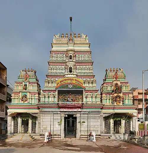 The Dharmaraya Swamy Temple, a Hindu temple in Bangalore, Karnataka