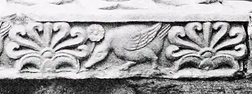 Diamond throne frieze detail, Bodh Gaya, c.250 BCE.