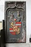 The epitaph for the heart of John&nbsp;IV in the Evangelische Stadtkirche in Dillenburg, 2019.
