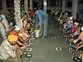 Traditional feeding (Langar) of visitors at Manikaran