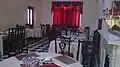 A dining room for visitors at Noor Mahal