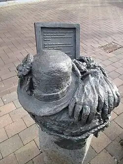 Memorial of Elly Eichelgrün, a hat and milliner. In 1941 she fled to the United States via the Netherlands.