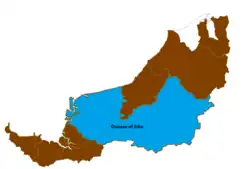 The diocese map