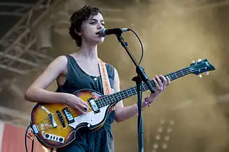 Angel Deradoorian performing with Dirty Projectors in 2008