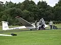 4. Glider pilots leave their wheelchairs behind.