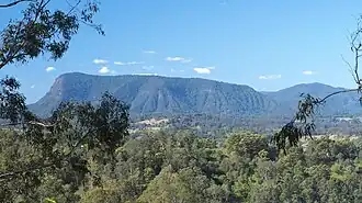 Distant view of Mount Burrell, from the west